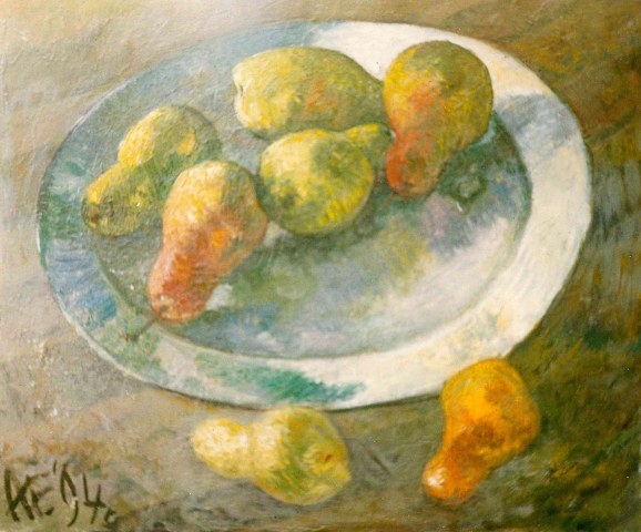 Натюрморт с грушами