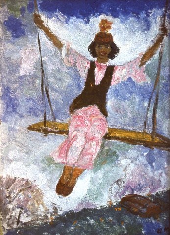 Девушка на качели