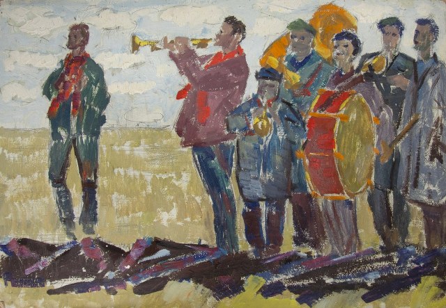 Начало посевного сезона. Эскиз.