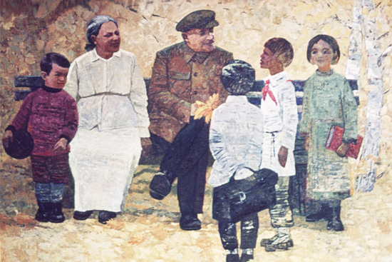 В.И. Ленин и Н.К. Крупская с детьми