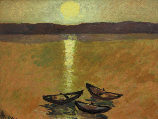 Пейзаж (лодки)