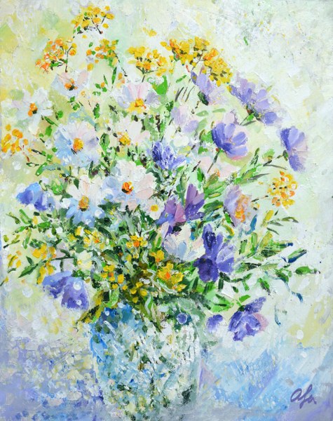 Букет летних полевых цветов